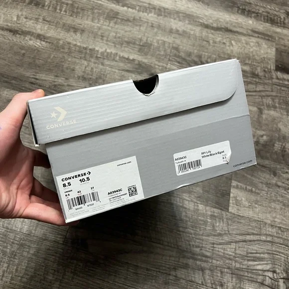 Rick Owens x Converse Black and White High-Top Sneakers - Picture 8 of 10